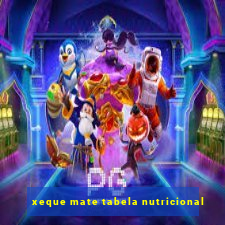 xeque mate tabela nutricional